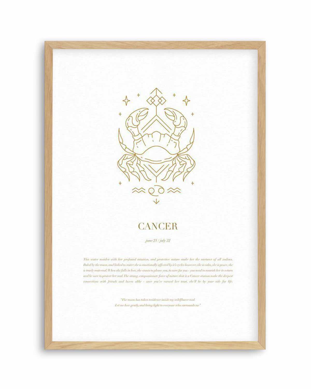 Cancer | Celestial Zodiac Art Print