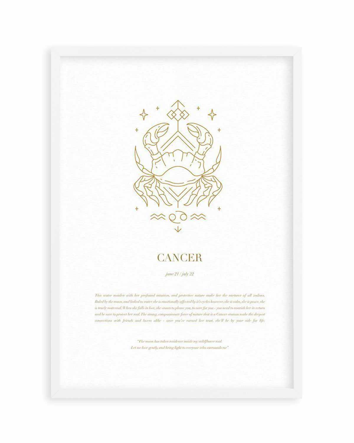 Cancer | Celestial Zodiac Art Print