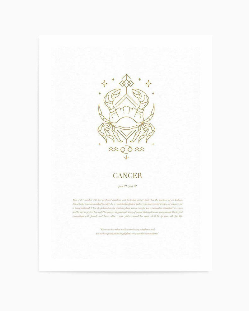 Cancer | Celestial Zodiac Art Print
