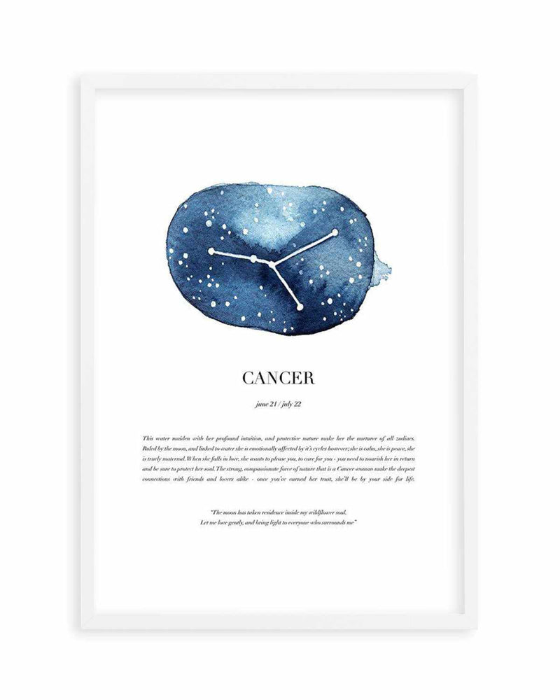 Cancer | Watercolour Zodiac Art Print