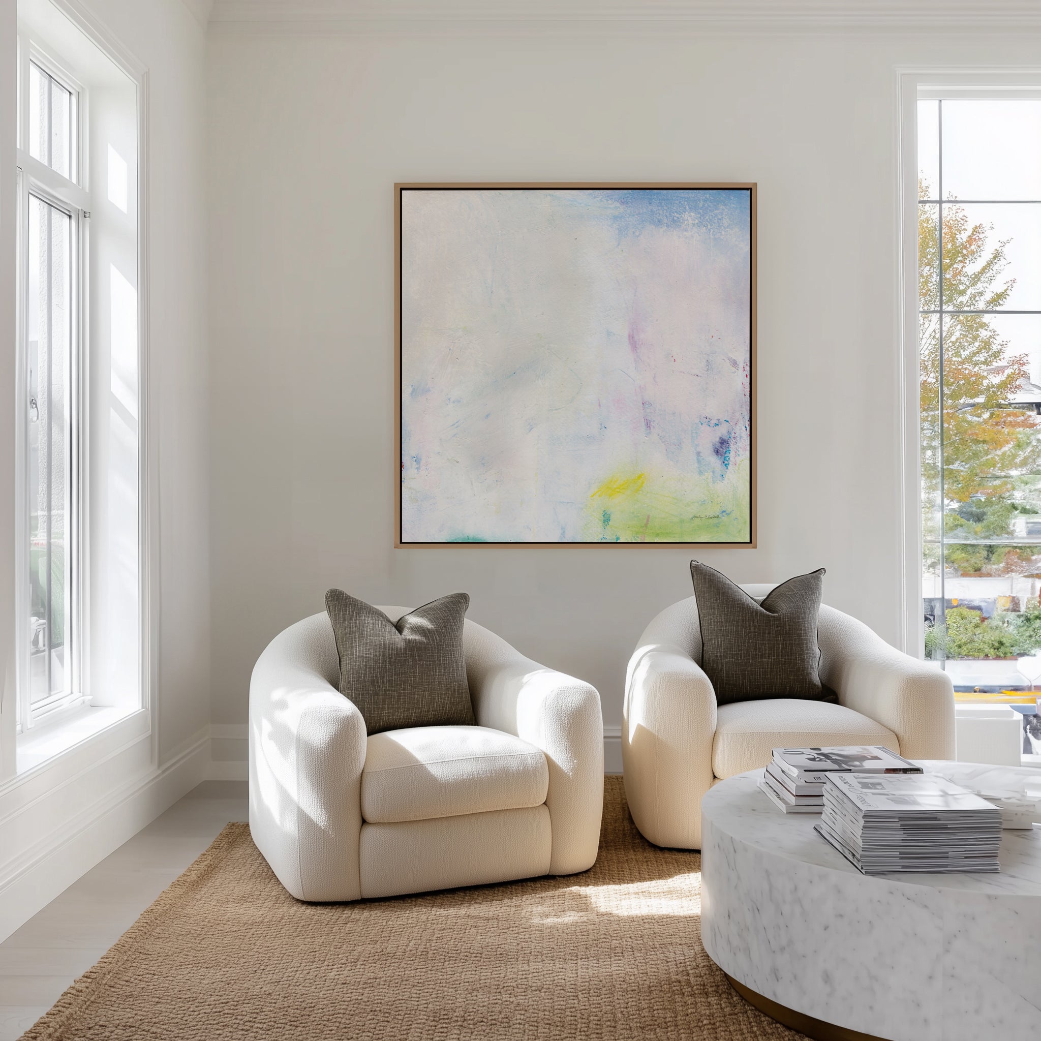 Candy Clouds I | Framed Canvas Art Print