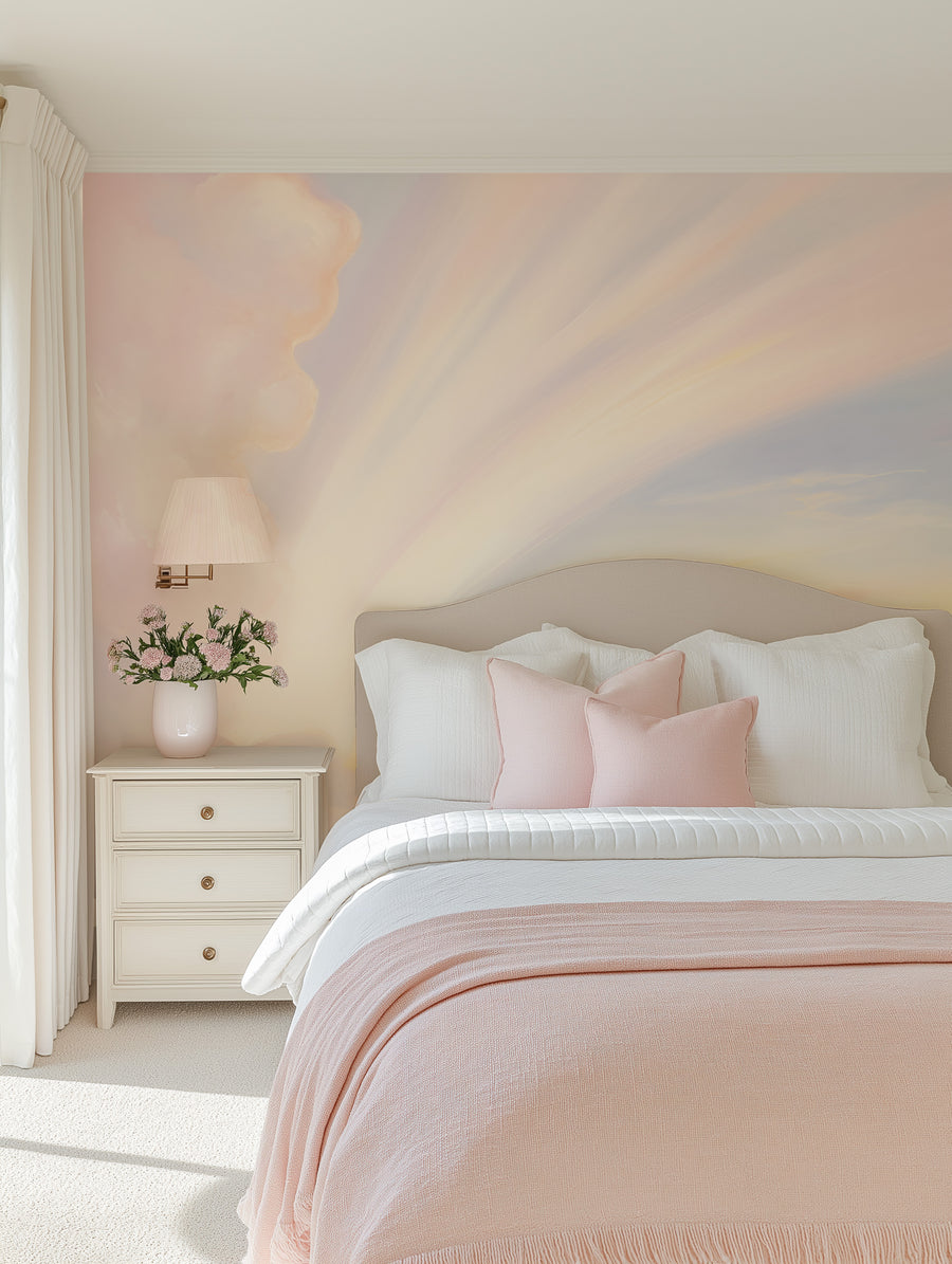Candy Skies Wallpaper Mural from Olive et Oriel where you can shop wallpaper and artworks online