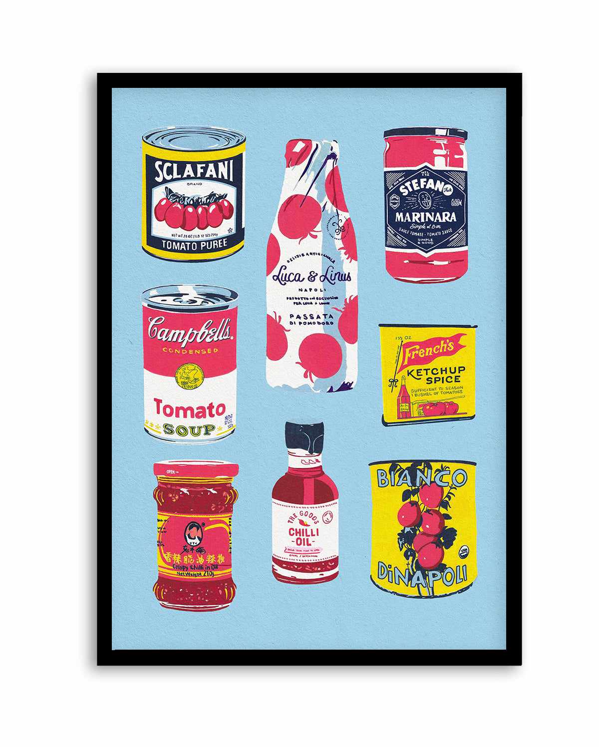 Canned Tomatoes By Studio Mandariini | Art Print