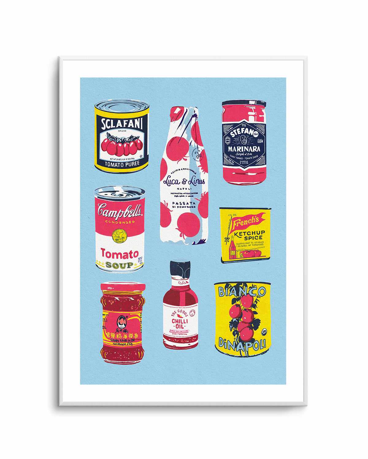 Canned Tomatoes By Studio Mandariini | Art Print