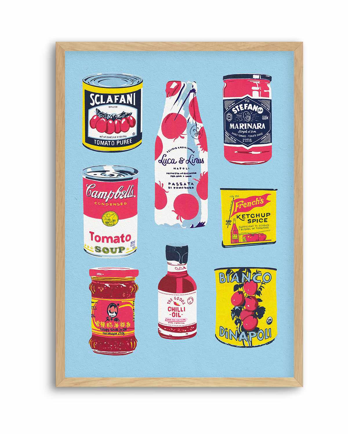 Canned Tomatoes By Studio Mandariini | Art Print