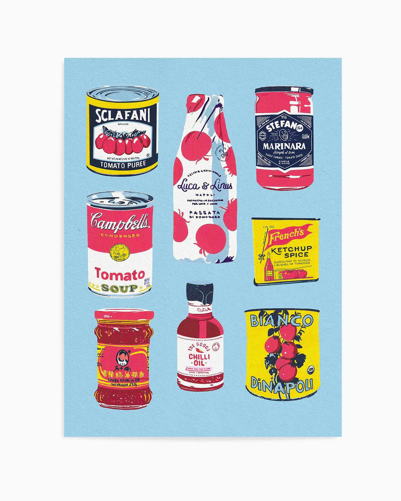 Canned Tomatoes By Studio Mandariini | Art Print