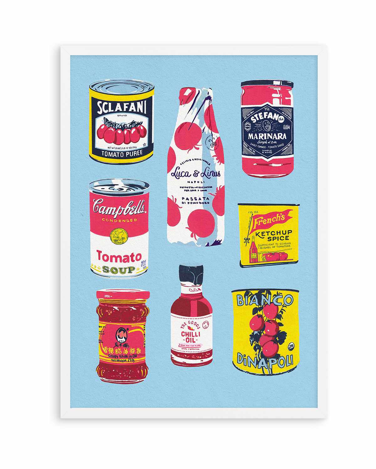 Canned Tomatoes By Studio Mandariini | Art Print