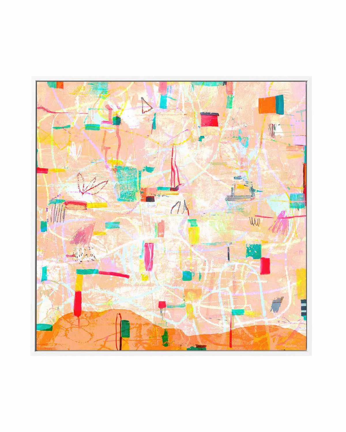 Cantaloupe by Antonia Tzenova | Framed Canvas Art Print from Olive et Oriel where you can shop wallpaper and artworks online