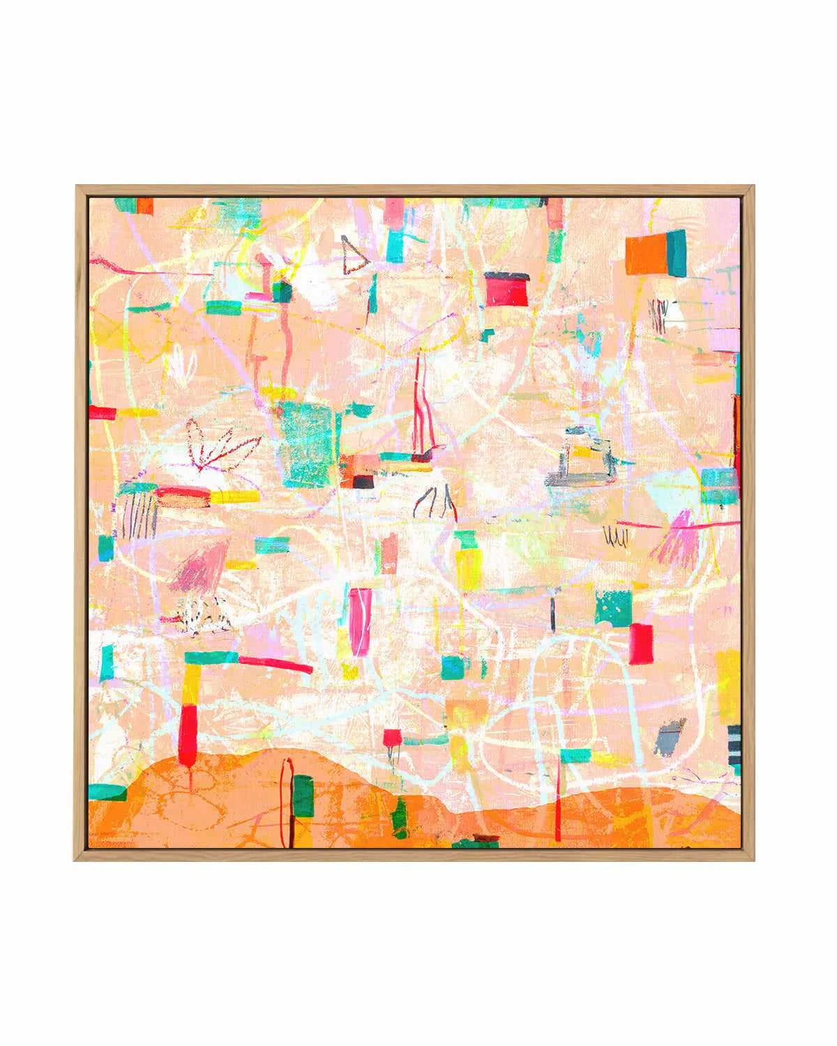 Cantaloupe by Antonia Tzenova | Framed Canvas Art Print from Olive et Oriel where you can shop wallpaper and artworks online