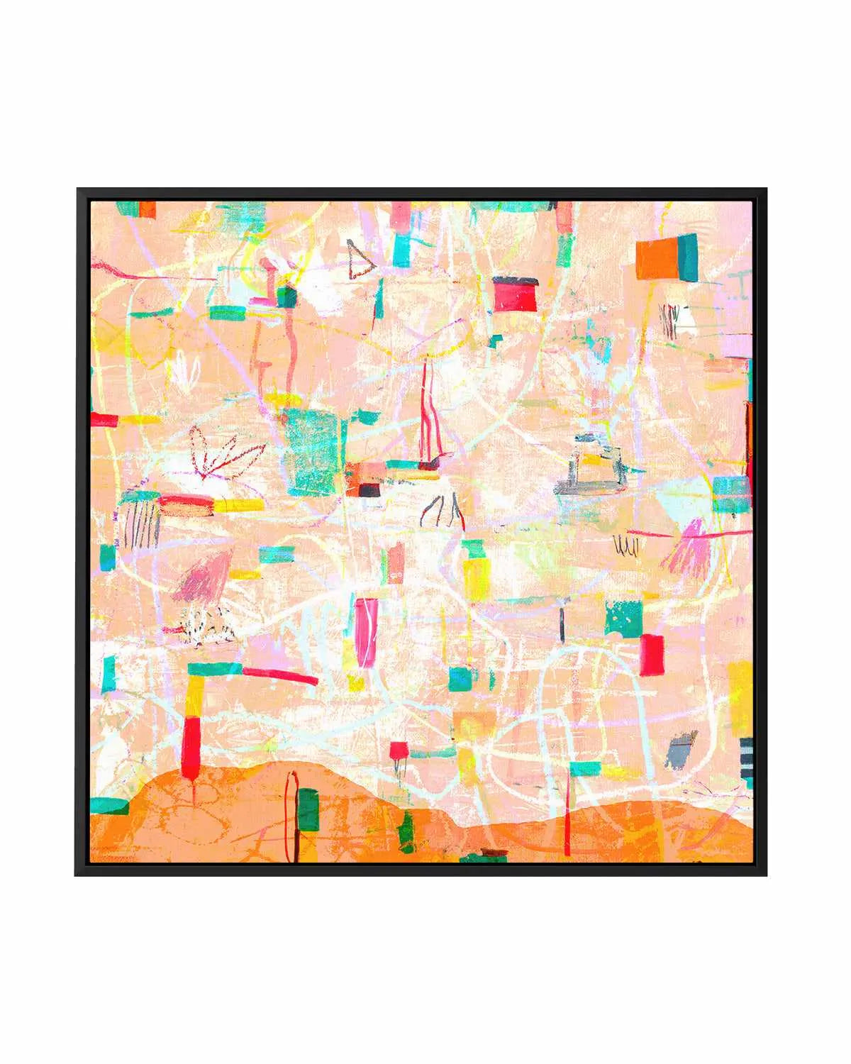 Cantaloupe by Antonia Tzenova | Framed Canvas Art Print from Olive et Oriel where you can shop wallpaper and artworks online