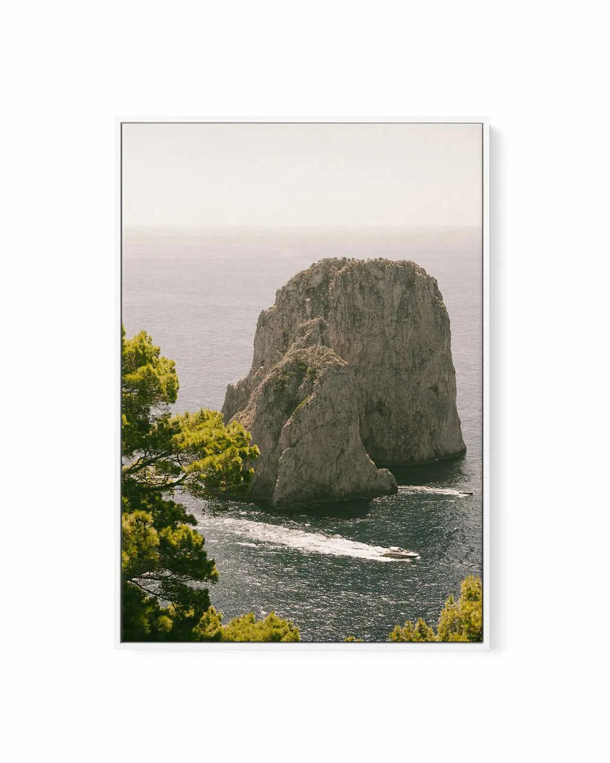 Capri 1992 | Framed Canvas Art Print from Olive et Oriel where you can shop wallpaper and artworks online