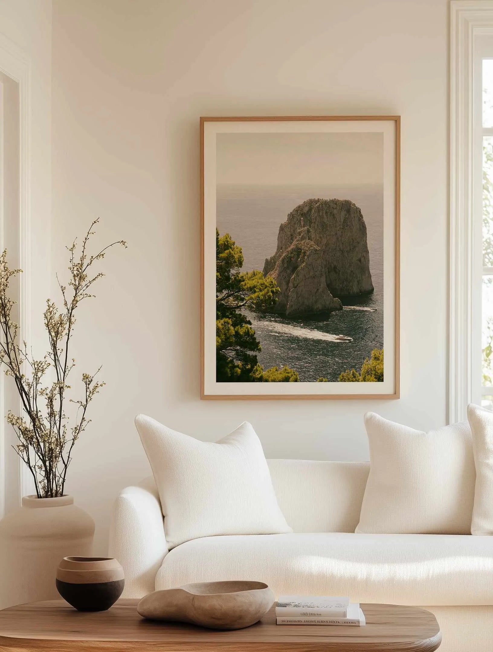 Capri 1992 Art Print from Olive et Oriel where you can shop wallpaper and artworks online
