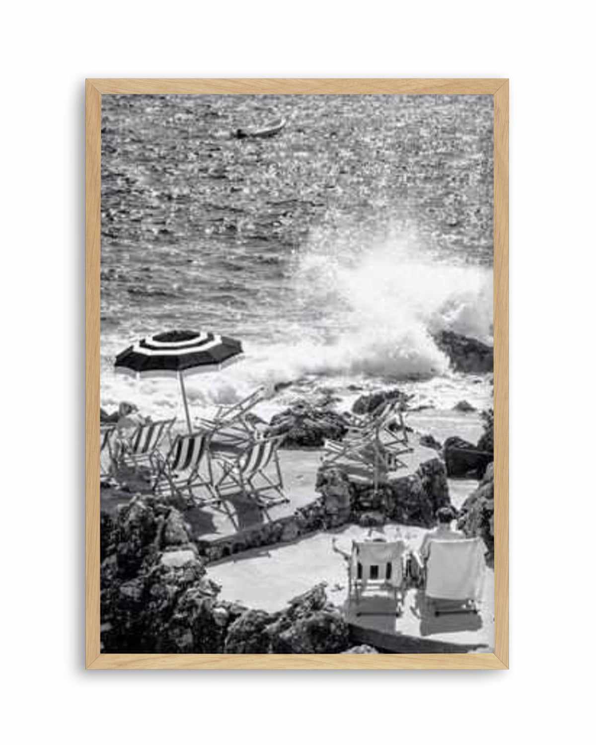 Capri Beach Club I | B&W Art Print