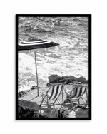 Capri Beach Club II B&W Art Print