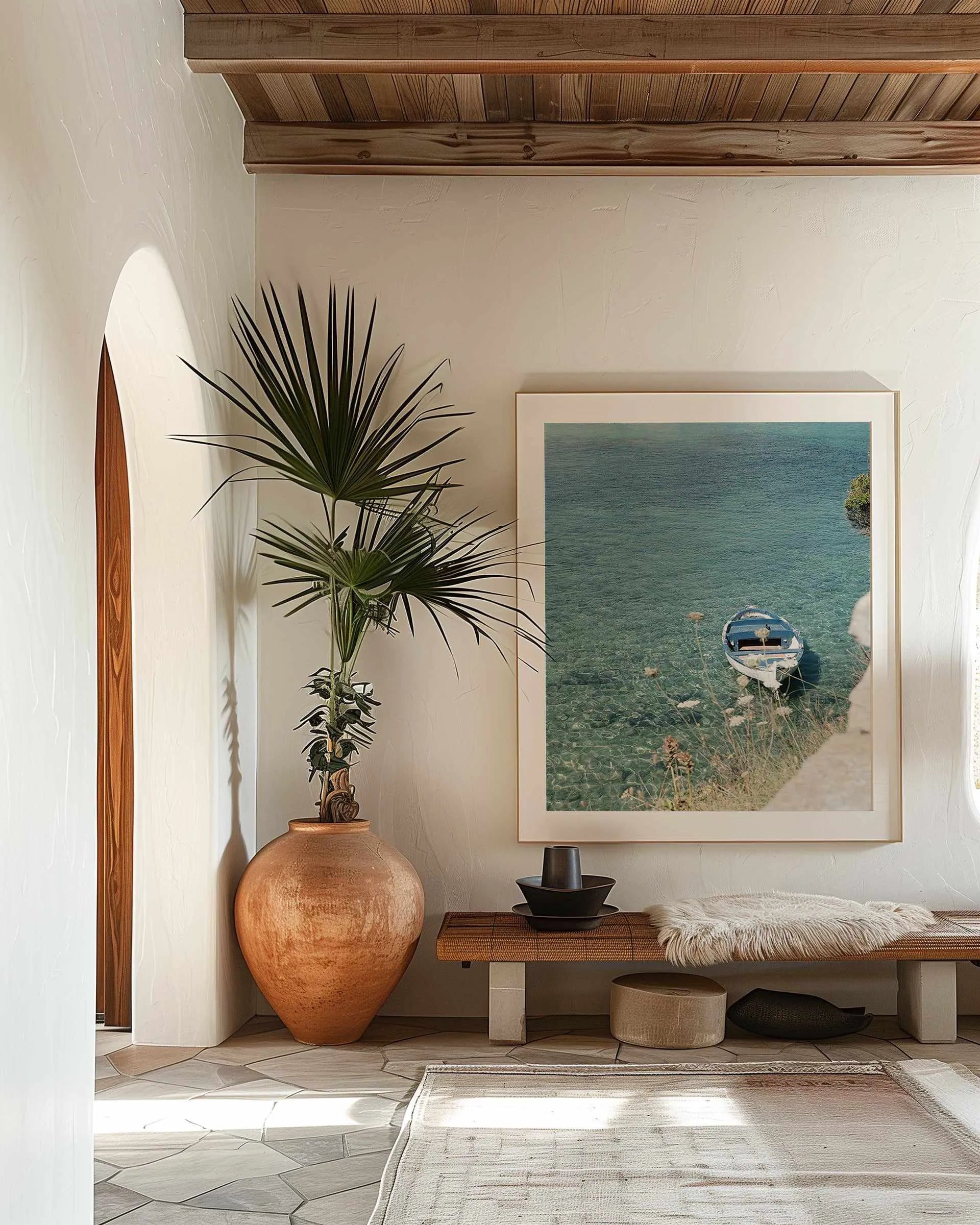 Capri Boat by Renee Rae Art Print from Olive et Oriel where you can shop wallpaper and artworks online