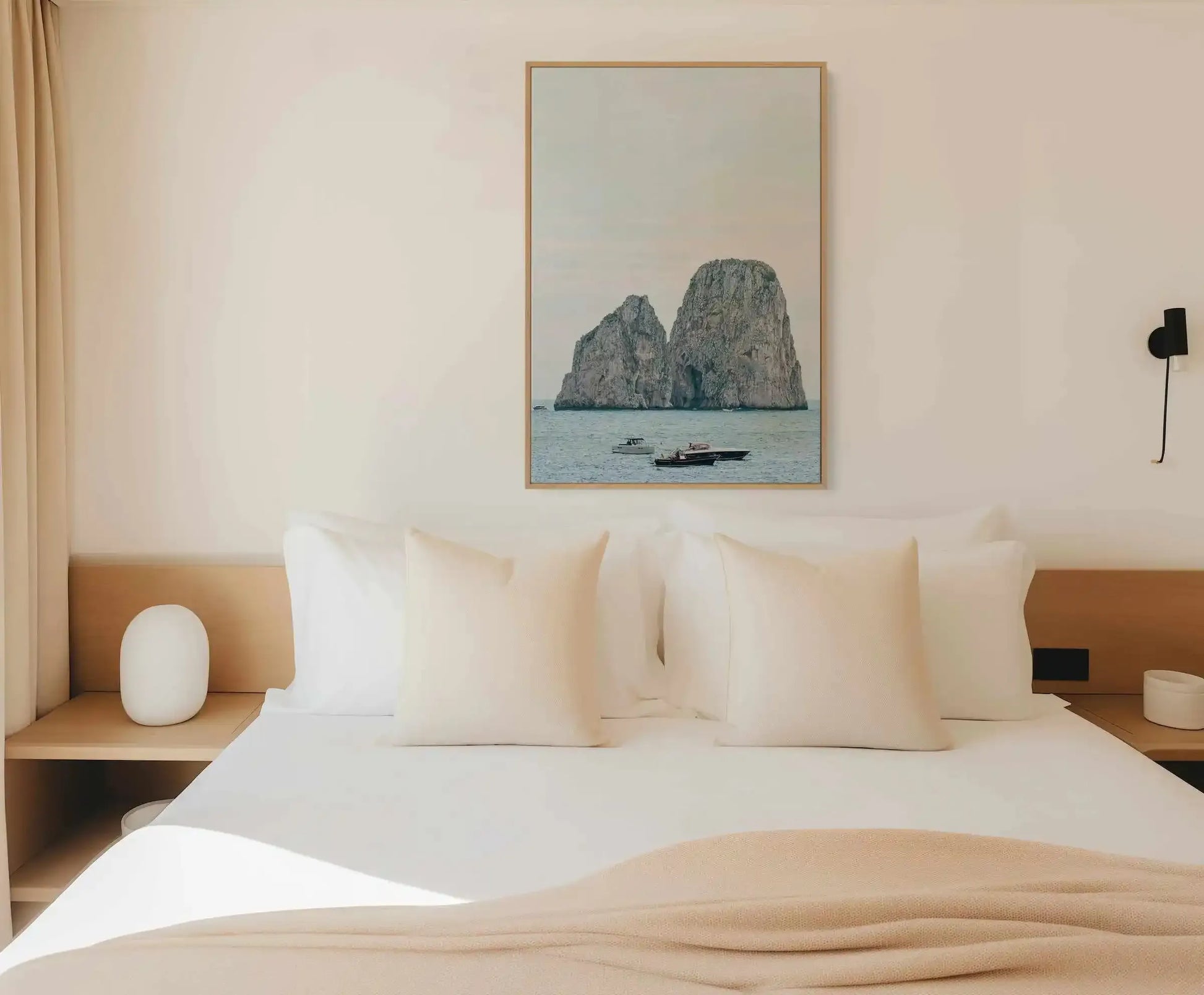 Capri Days, Italy | Framed Canvas Art Print from Olive et Oriel where you can shop wallpaper and artworks online