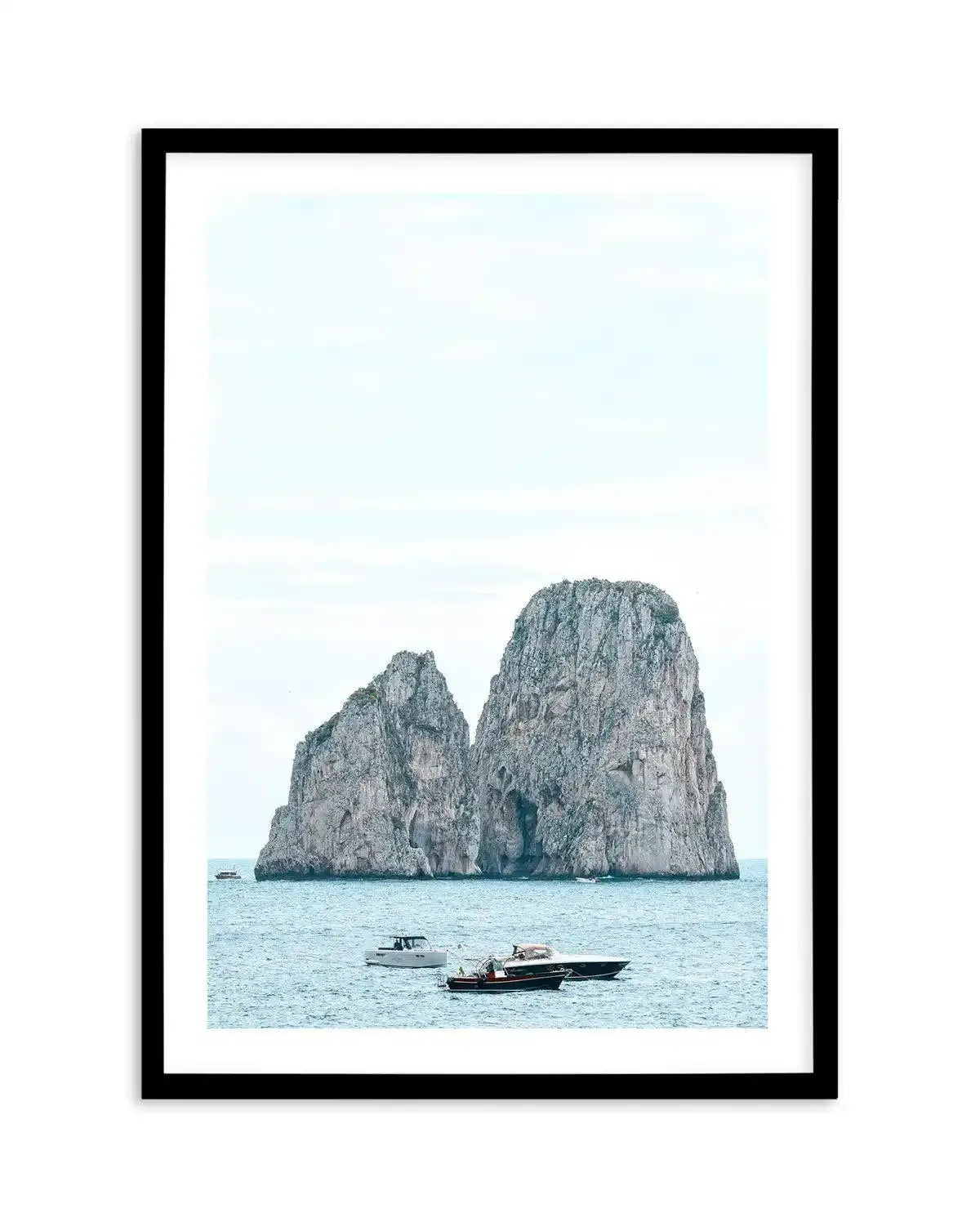 Capri Days, Italy Art Print-PRINT-Olive et Oriel-Olive et Oriel-A5 | 5.8" x 8.3" | 14.8 x 21cm-Black-With White Border-Buy-Australian-Art-Prints-Online-with-Olive-et-Oriel-Your-Artwork-Specialists-Austrailia-Decorate-With-Coastal-Photo-Wall-Art-Prints-From-Our-Beach-House-Artwork-Collection-Fine-Poster-and-Framed-Artwork