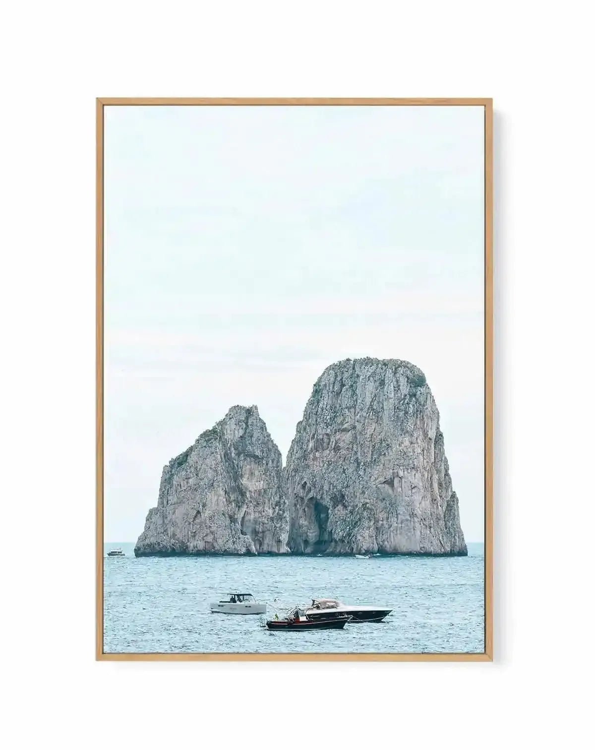 Capri Days, Italy | Framed Canvas Art Print from Olive et Oriel where you can shop wallpaper and artworks online