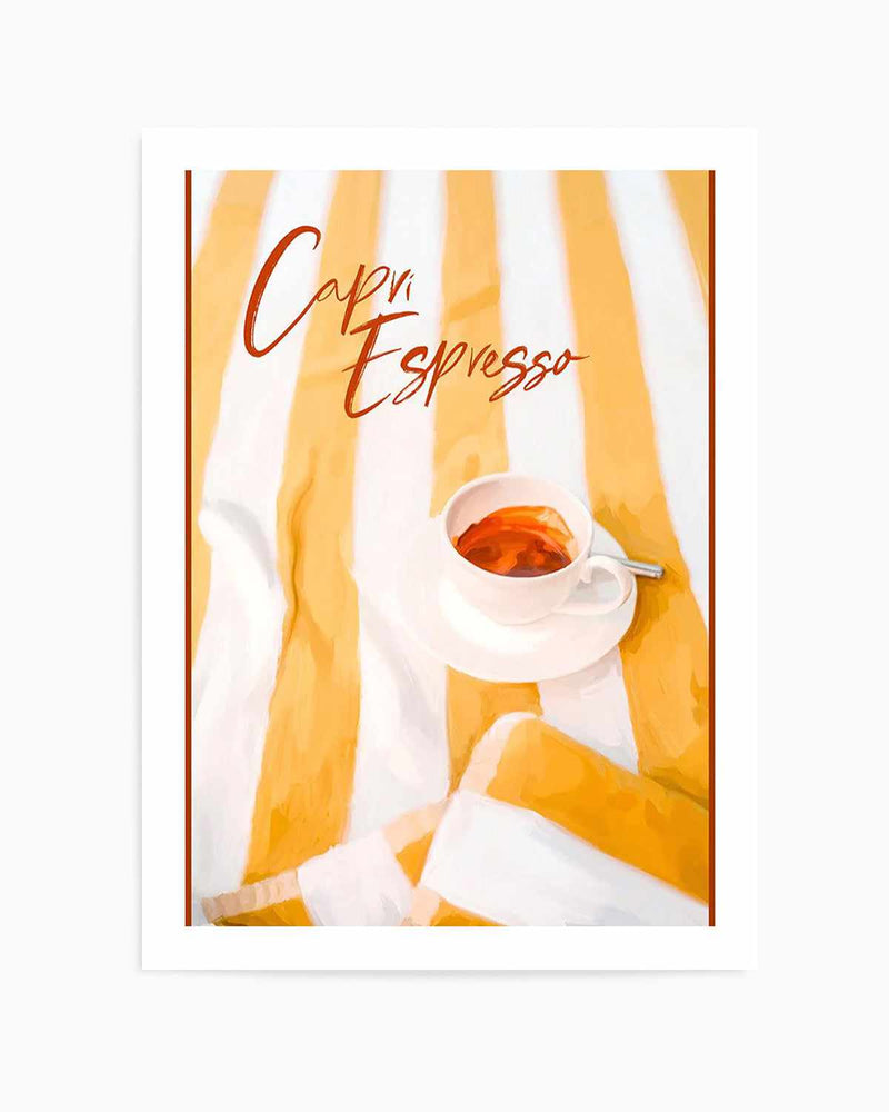 Capri Espresso Art Print