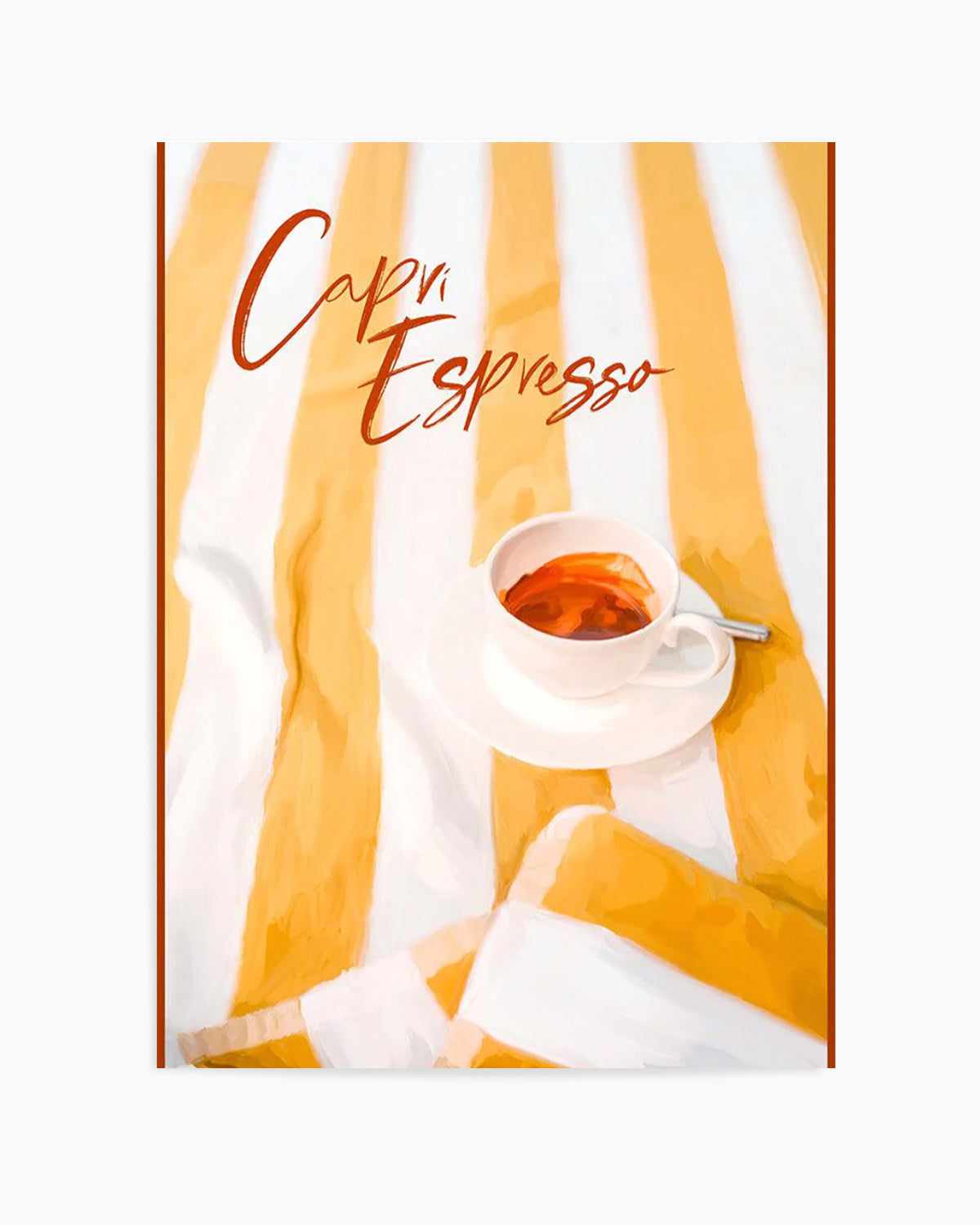 Capri Espresso Art Print