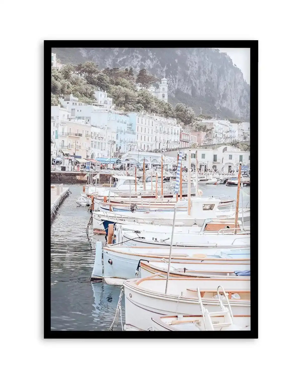 Capri Marina Art Print from Olive et Oriel where you can shop wallpaper and artworks online