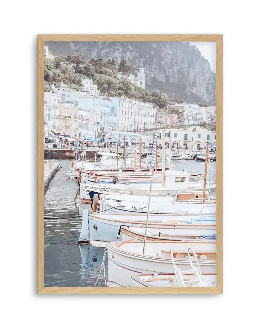 Capri Marina Art Print from Olive et Oriel where you can shop wallpaper and artworks online