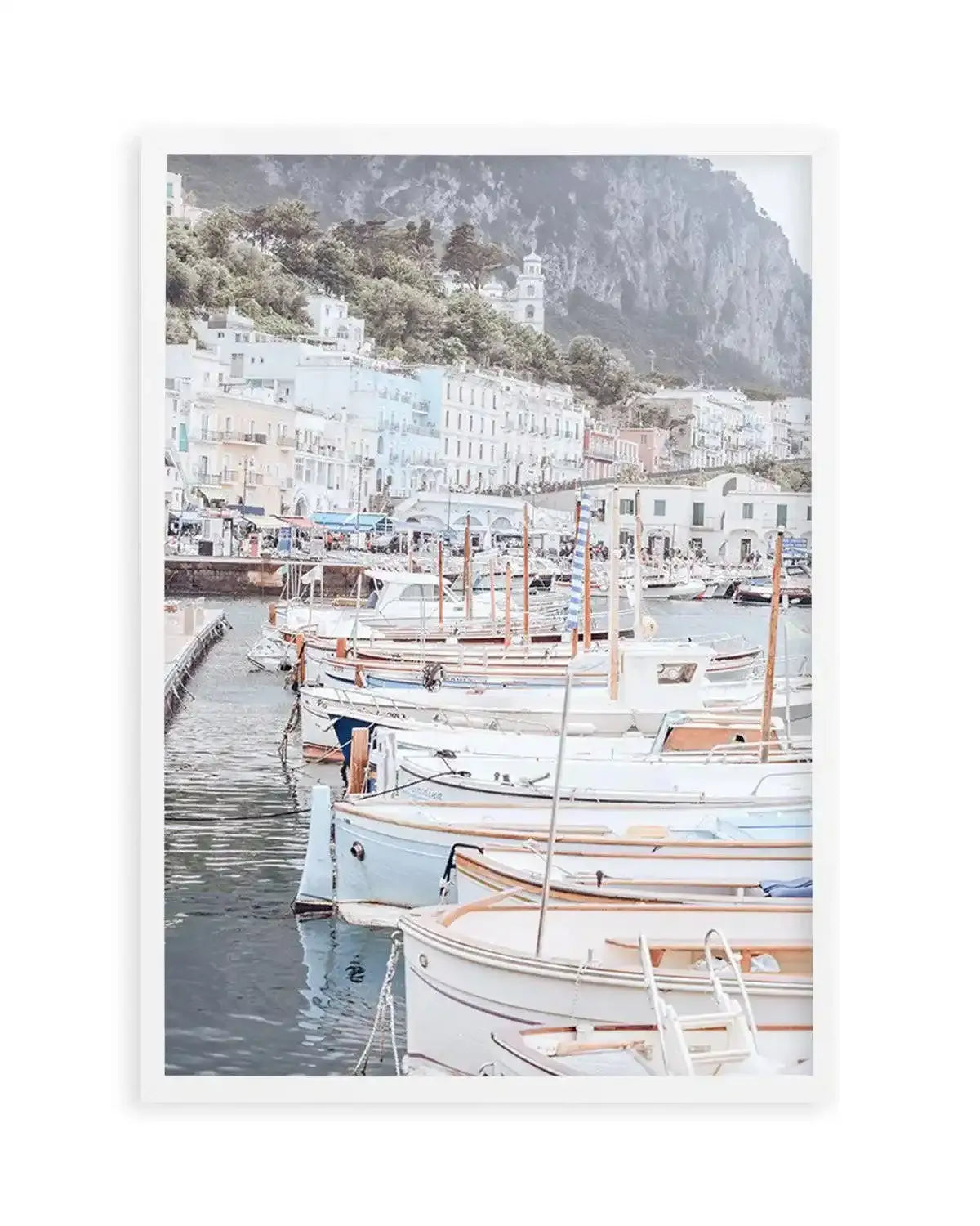 Capri Marina Art Print from Olive et Oriel where you can shop wallpaper and artworks online