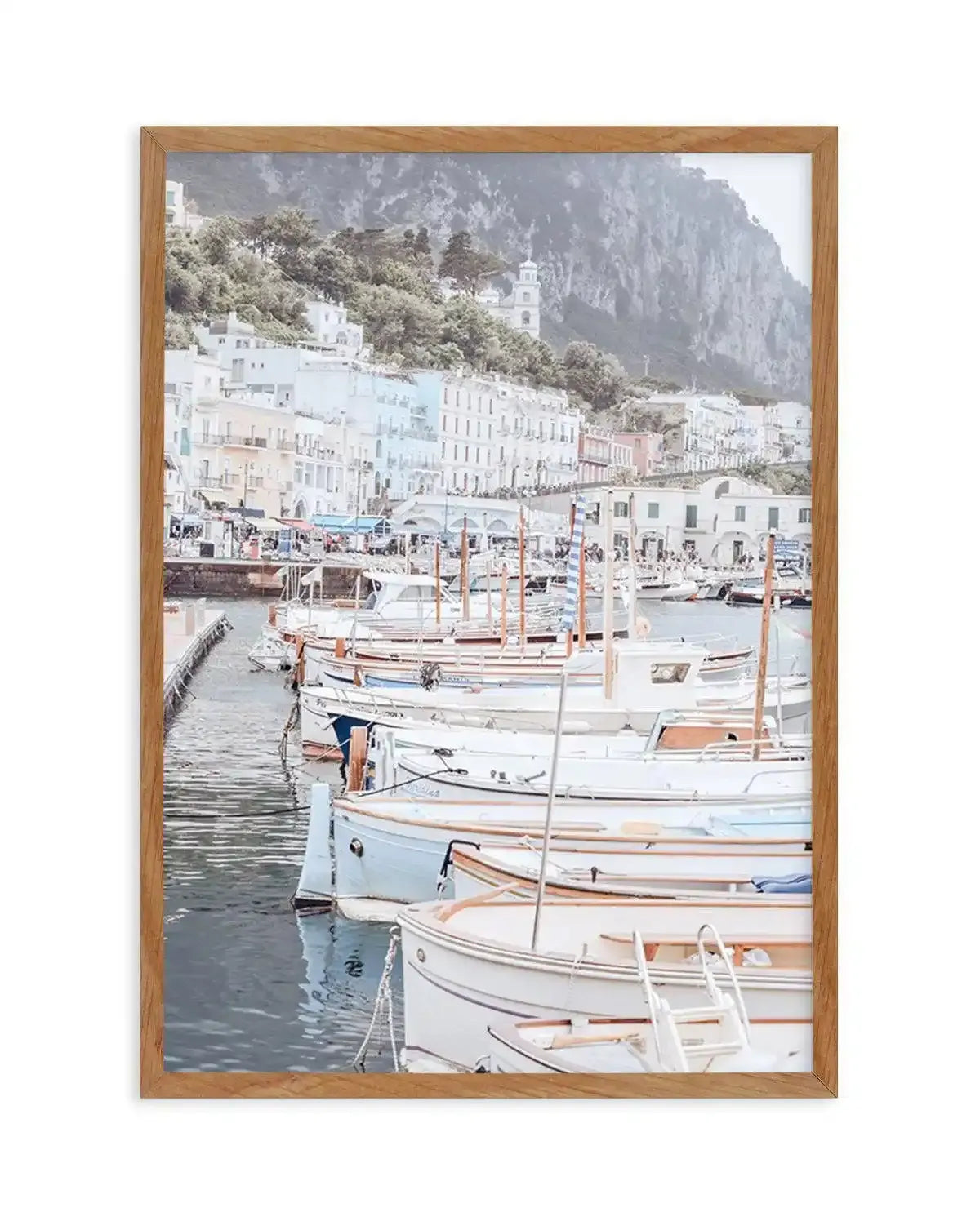 Capri Marina Art Print-PRINT-Olive et Oriel-Olive et Oriel-50x70 cm | 19.6" x 27.5"-Walnut-With White Border-Buy-Australian-Art-Prints-Online-with-Olive-et-Oriel-Your-Artwork-Specialists-Austrailia-Decorate-With-Coastal-Photo-Wall-Art-Prints-From-Our-Beach-House-Artwork-Collection-Fine-Poster-and-Framed-Artwork
