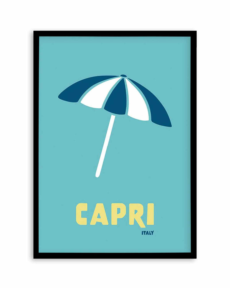 Capri, Italy vintage travel poster in bright colours – Olive et Oriel