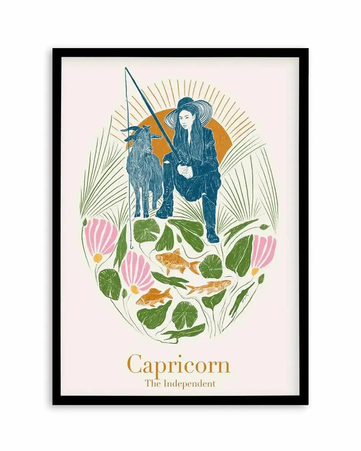 Capricorn By Jenny Liz Rome Art Print from Olive et Oriel where you can shop wallpaper and artworks online