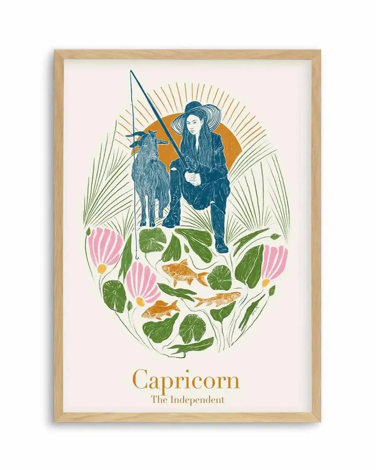 Capricorn By Jenny Liz Rome Art Print from Olive et Oriel where you can shop wallpaper and artworks online