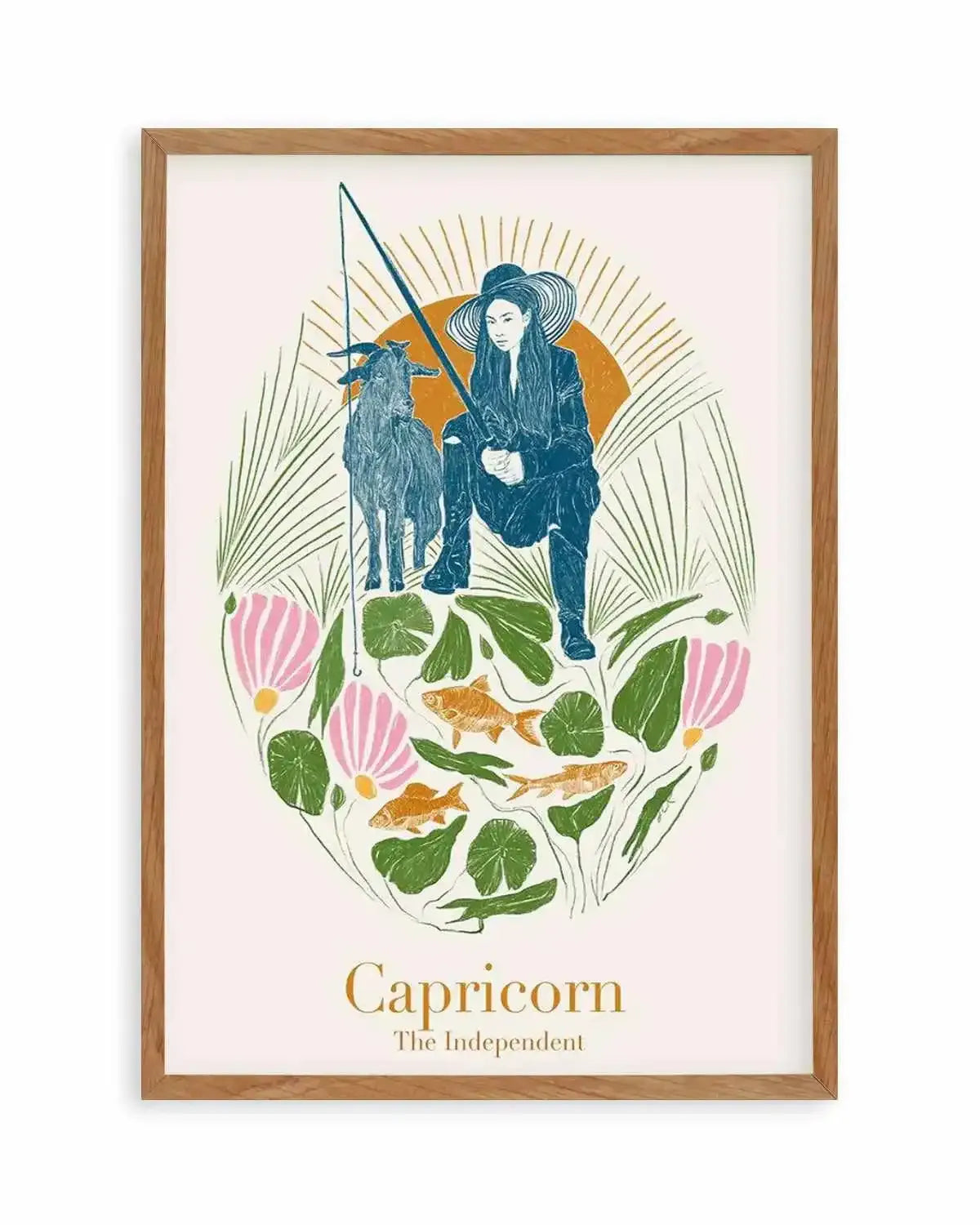 Capricorn By Jenny Liz Rome Art Print from Olive et Oriel where you can shop wallpaper and artworks online