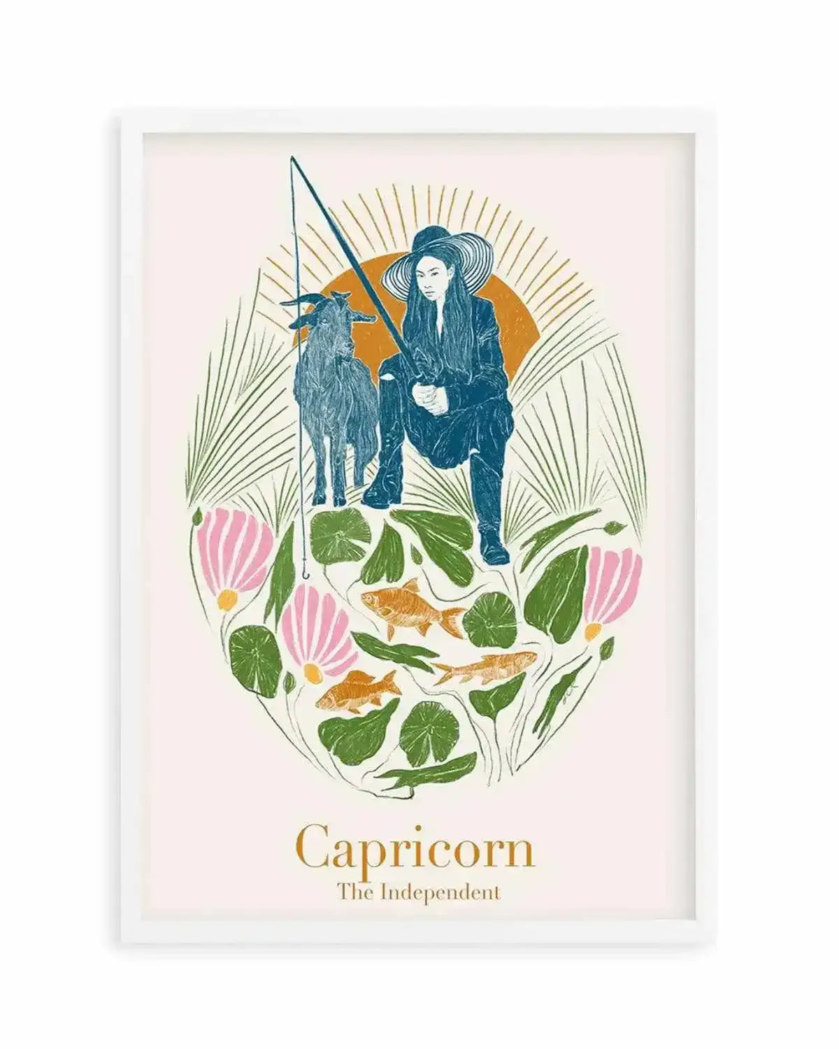 Capricorn By Jenny Liz Rome Art Print from Olive et Oriel where you can shop wallpaper and artworks online