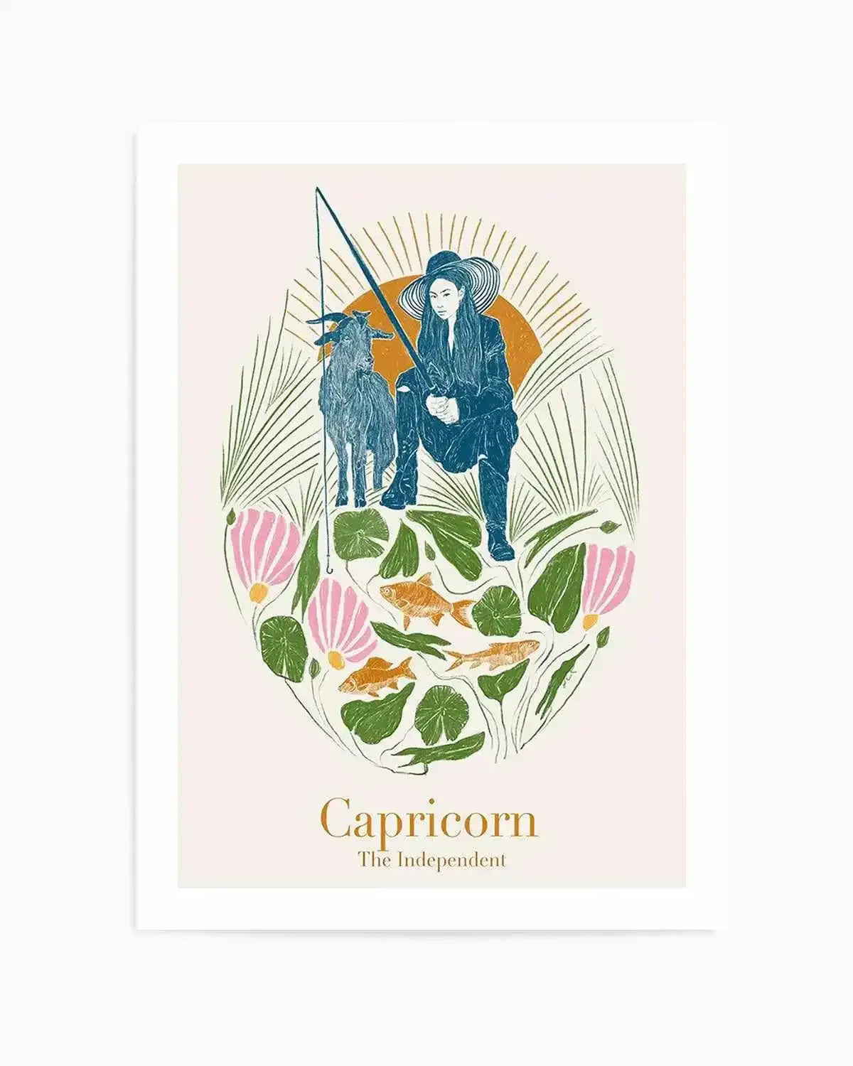 Capricorn By Jenny Liz Rome Art Print from Olive et Oriel where you can shop wallpaper and artworks online