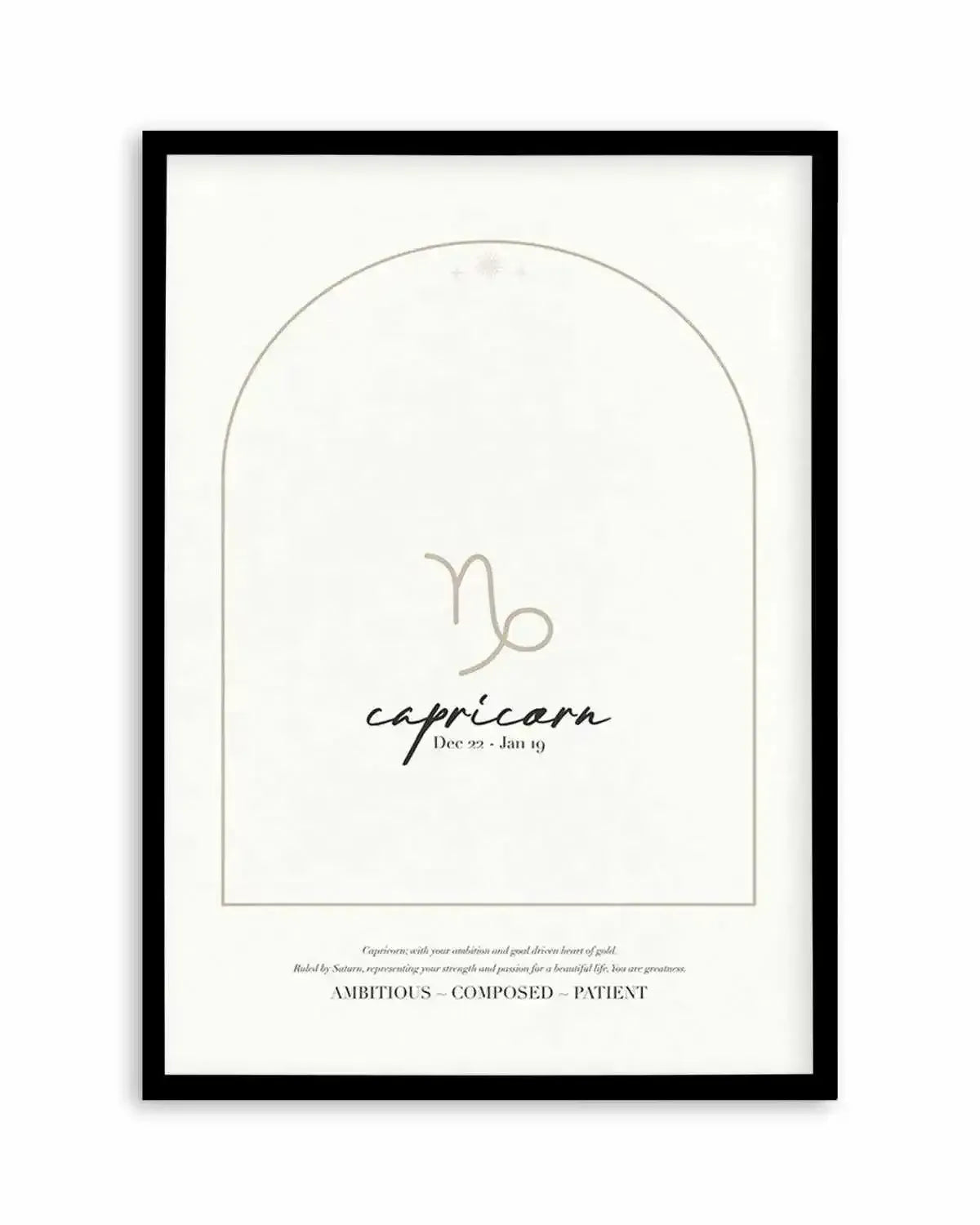 Capricorn Star Sign Art Print from Olive et Oriel where you can shop wallpaper and artworks online