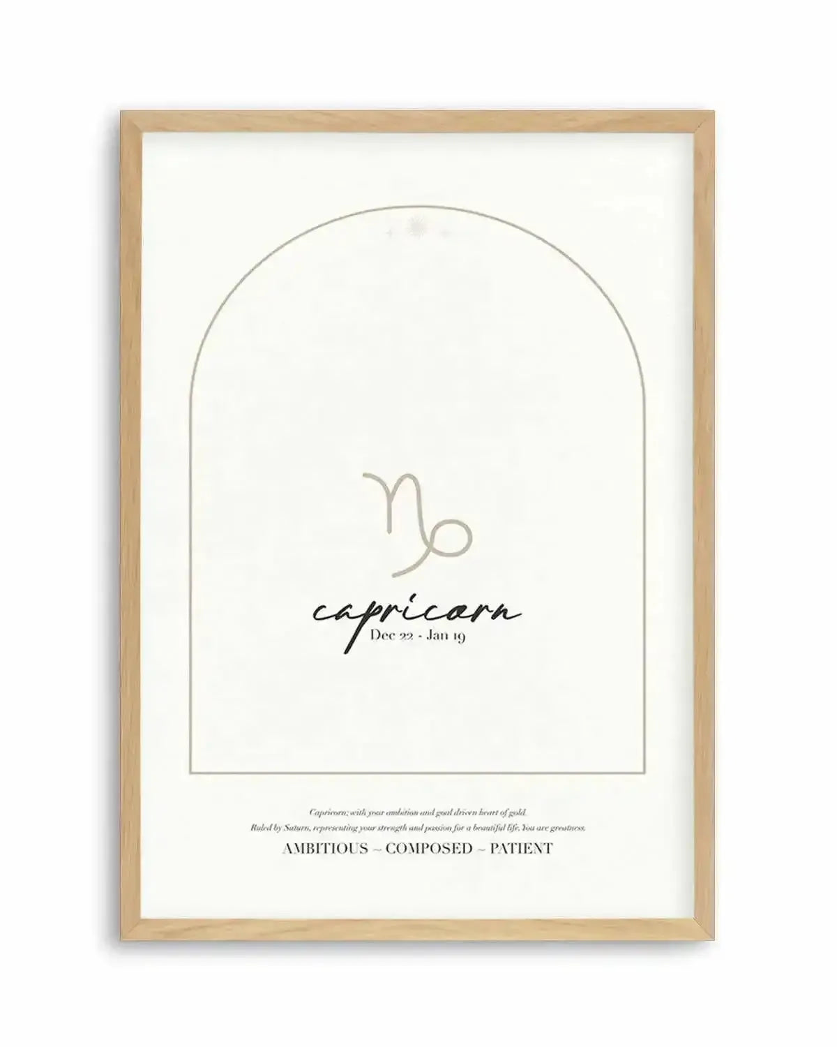 Capricorn Star Sign Art Print from Olive et Oriel where you can shop wallpaper and artworks online