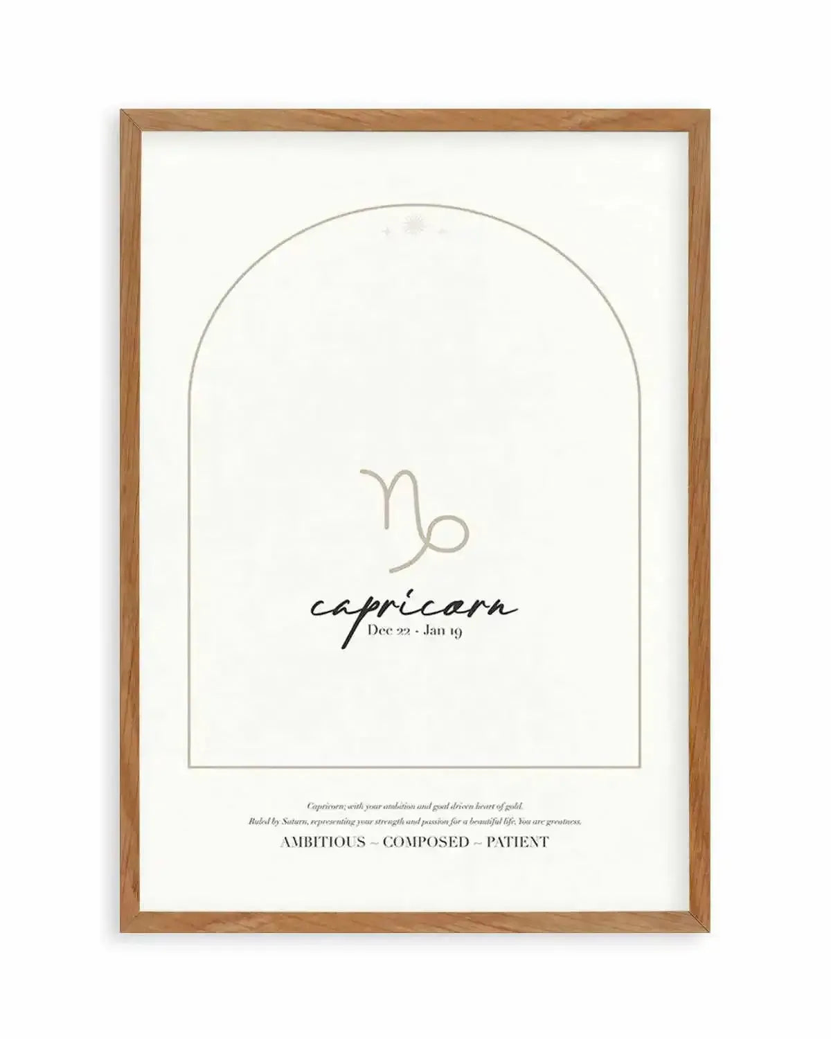 Capricorn Star Sign Art Print from Olive et Oriel where you can shop wallpaper and artworks online