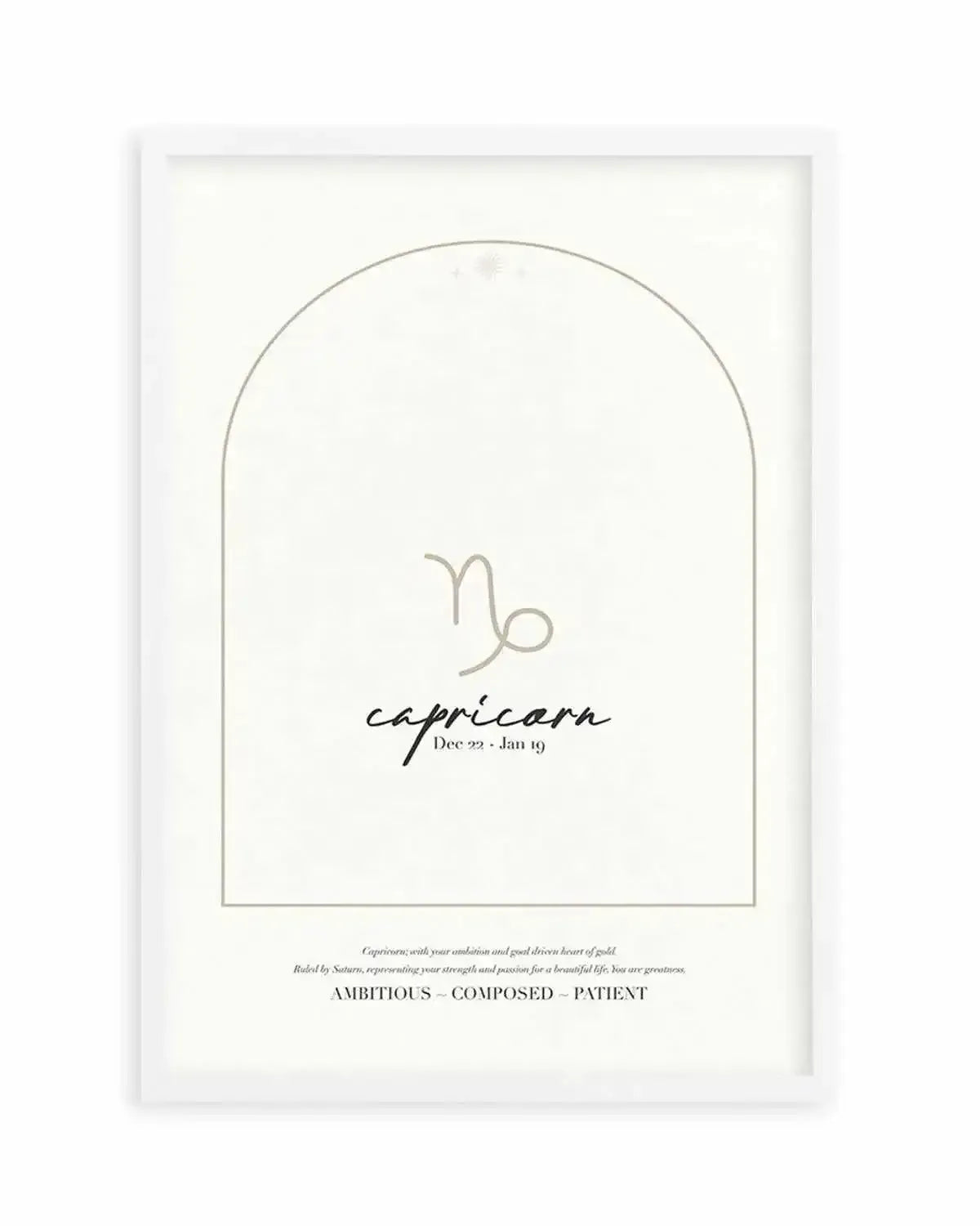 Capricorn Star Sign Art Print from Olive et Oriel where you can shop wallpaper and artworks online