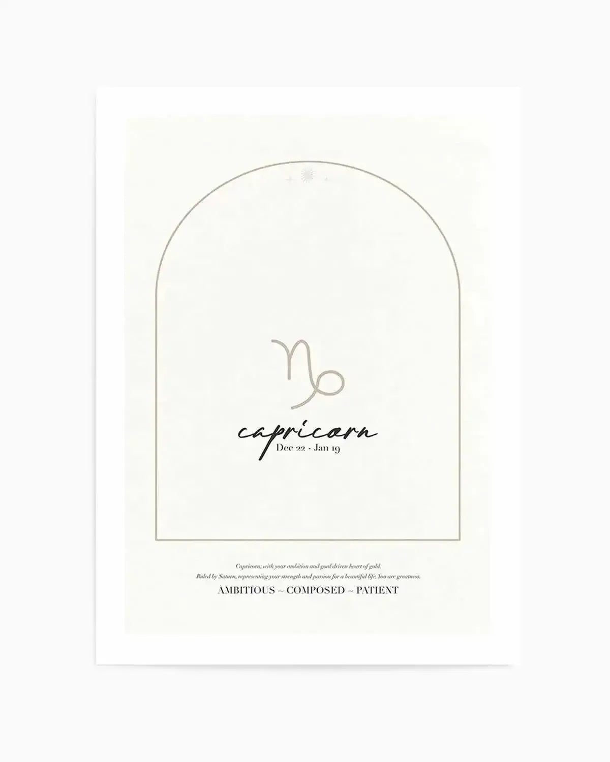 Capricorn Star Sign Art Print from Olive et Oriel where you can shop wallpaper and artworks online