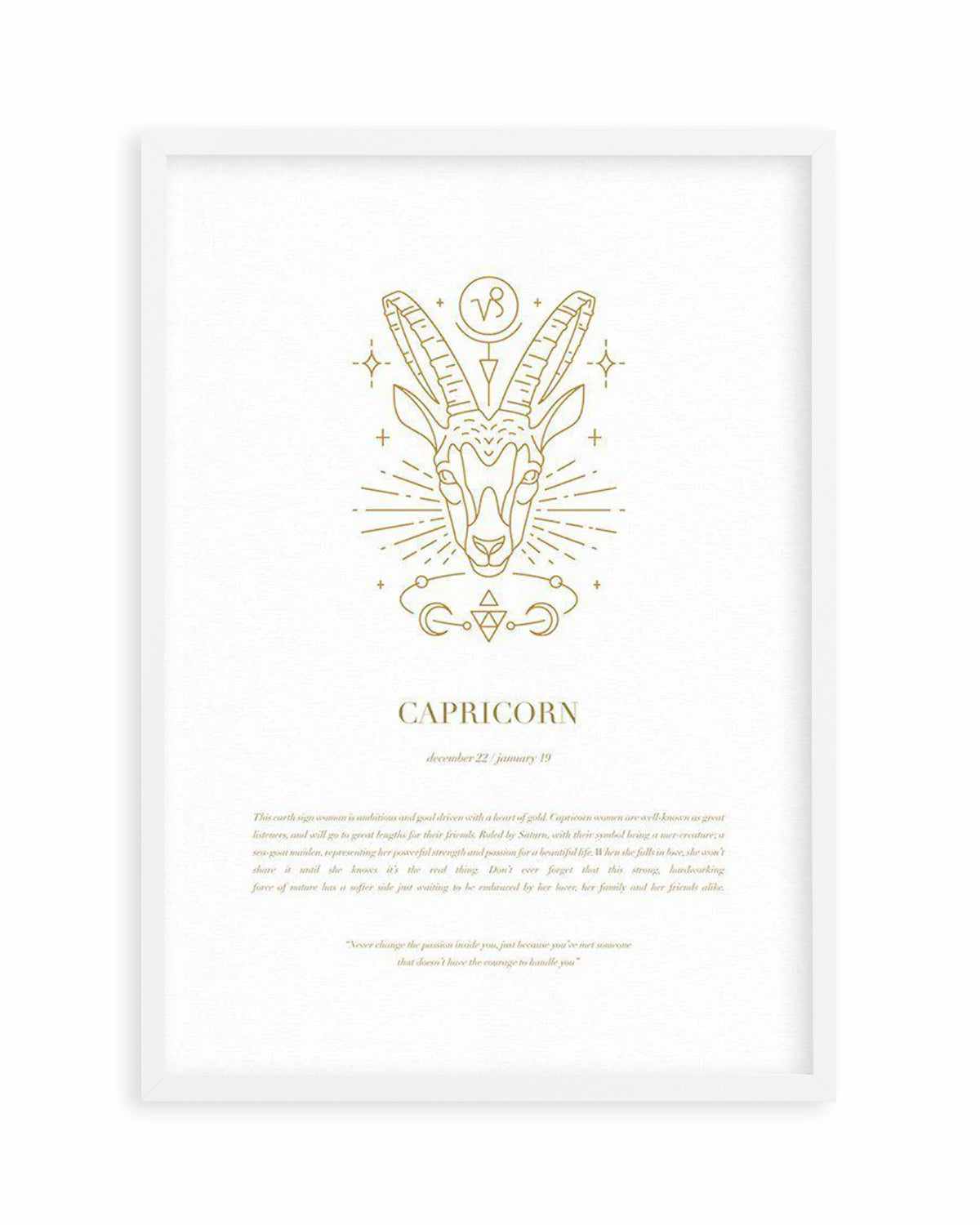 Capricorn | Celestial Zodiac Art Print