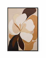 Caramel Flora II | Framed Canvas Art Print