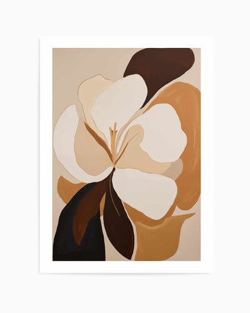 Caramel Flora II | Art Print from Olive et Oriel where you can shop wallpaper and artworks online