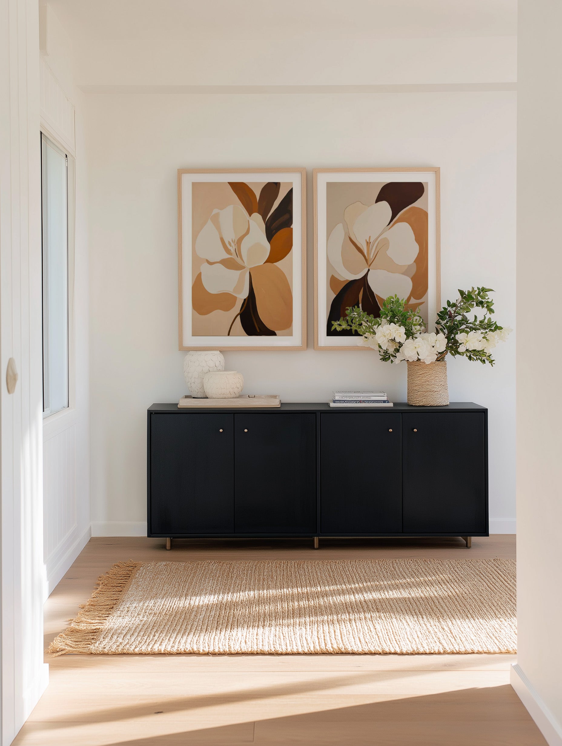 Caramel Flora II | Art Print from Olive et Oriel where you can shop wallpaper and artworks online