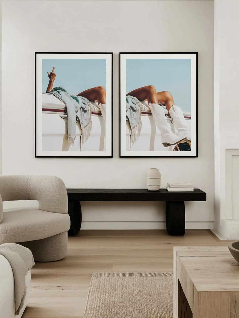 Care Free I & II by Amy Hallam Art Print Set of 2 | Matching Wall Art from Olive et Oriel where you can shop wallpaper and artworks online