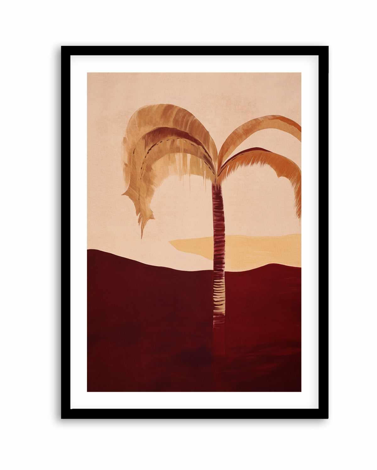 Carmine Palm I | Art Print from Olive et Oriel where you can shop wallpaper and artworks online