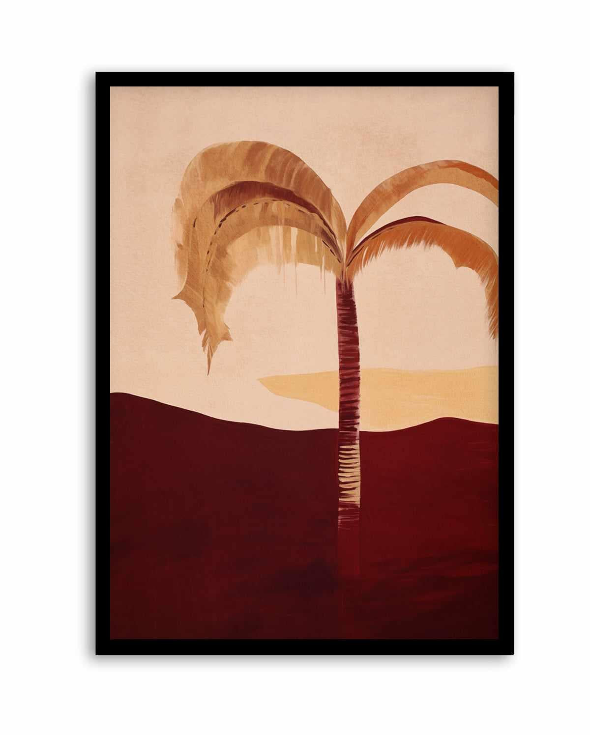 Carmine Palm I | Art Print from Olive et Oriel where you can shop wallpaper and artworks online