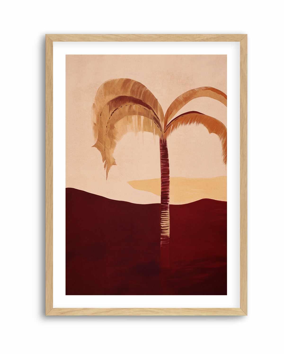 Carmine Palm I | Art Print from Olive et Oriel where you can shop wallpaper and artworks online