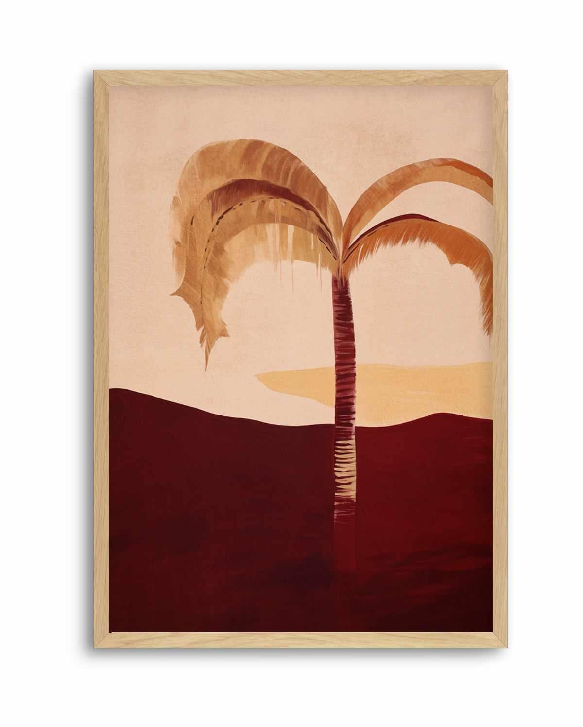Carmine Palm I | Art Print from Olive et Oriel where you can shop wallpaper and artworks online
