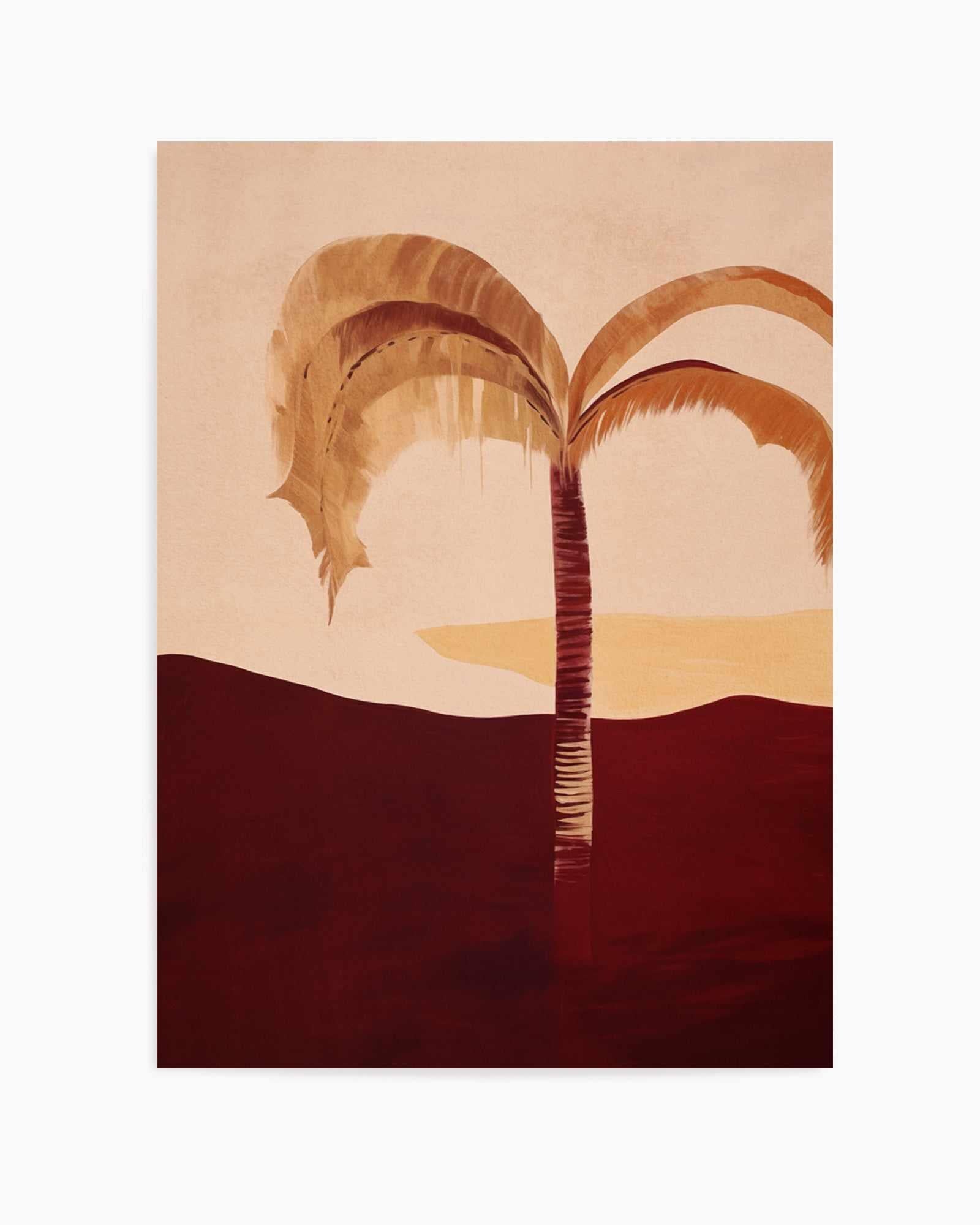 Carmine Palm I | Art Print from Olive et Oriel where you can shop wallpaper and artworks online