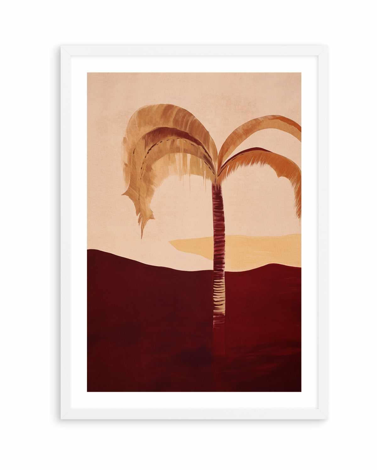 Carmine Palm I | Art Print from Olive et Oriel where you can shop wallpaper and artworks online